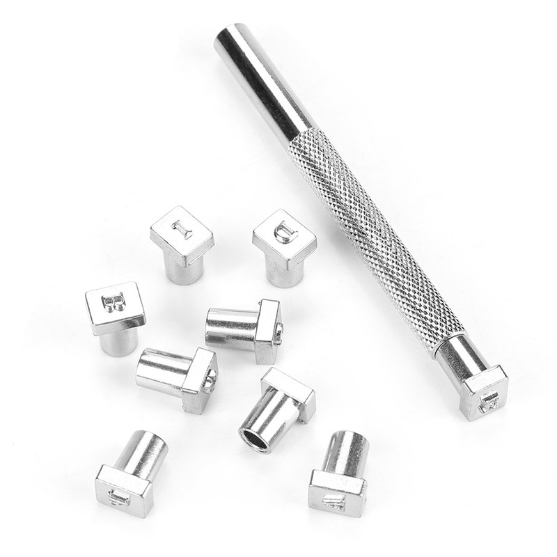 36Pcs Steel Letter Number Leather Stamper Punching Tool for DIY