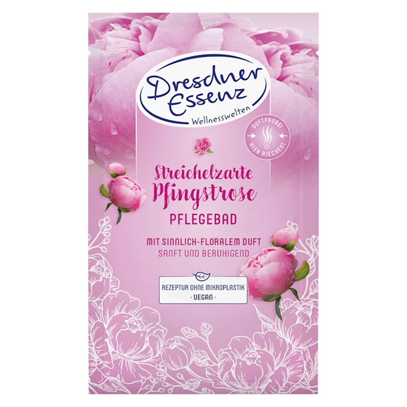 12er Pack Dresdner Essenz Pflegebad Streichelzarte Pfingstrose 12 x 60