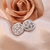 Sterling Silver Stud Earrings Charms Love Knot Hypoallergenic Fashion Jewelry
