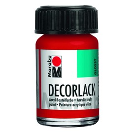 MarabuDecorlack Acryl : water based acrylic craft paint 15ml jar GERANIUM