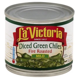 LA VICTORIA Fire Roasted Diced Green Chiles Mild, 7 Oz