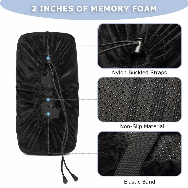 Knee Scooter Cushion Pad Cover for Comfort, Removable 2'' Thick