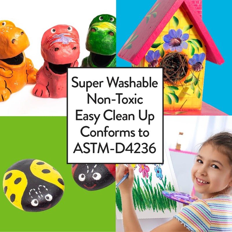 Cra-Z-Art Washable Project Paint 2oz 10 Color Set​