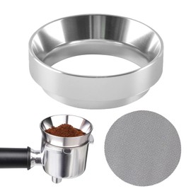 YUZHEDM Dosing Ring 58 mm, with Puck Screen, Coffee Dosing Ring, Coffee Accessories, Espresso Accessories, Magnetic, for Filling Funnel, Brewing Bowl, Portafilter Accessories, Coffee Powder Exact