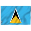 Anley Fly Breeze 3x5 Feet Saint Lucia Flag - Vivid