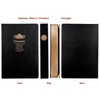 BenOpinion Lined Journal Notebook, Black Faux Leather Cover, 100Gsm Premium