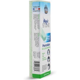 COMPAC HOME Magic-Stone Porcelain Cleaner, Green Product, Made from Recycled Glass, Scouring Stick Toilet Cleaner, Removes Stubborn Lime Stains from Porcelain or Bathroom Fixtures, 2 Count