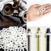 Yakamoz Nylon Washers, 520Pcs White Nylon Flat Washers Assortment Kit