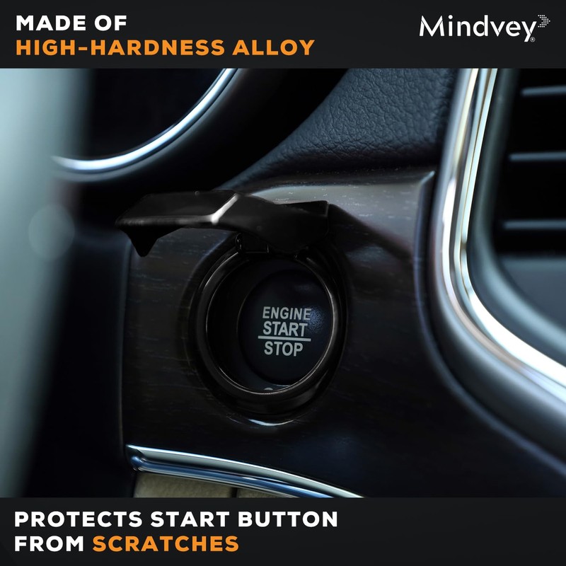 Universal Car Engine Start Stop Button Cover - Anti-Scratch Push