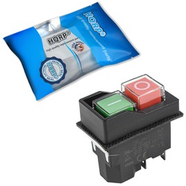 HQRP On-Off Magnetic Switch Compatible with Dewalt 5140135-94 DWE7490X DWE7491RS Table Saw, 4-Pin, UL Listed