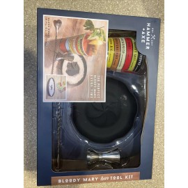 Hammer + Axe Bloody Mary Bar Tool Kit Includes Recipe Glass Twisted Spoon Sti...