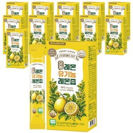 Realmedion Today Lemon Organic Lemon Juice 12 boxes, total 168 packets NFC 100% squeezed lemon water, lemon juice, lemon water, liquid stick / 리얼메디온 오늘레몬 유기농 레몬즙 12박스 총168포 NFC100% 착즙 레몬수 원액 레몬 주스 레몬물 액상 스틱
