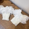 BLULILY 1 Pair Stretch Lace Boot Cuffs Leg Warmers Socks