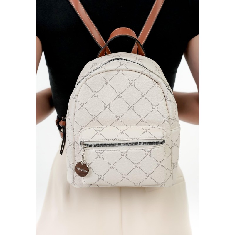 Tamaris TAS Anastasia 30110 Women's Backpack Checked, ecru, M