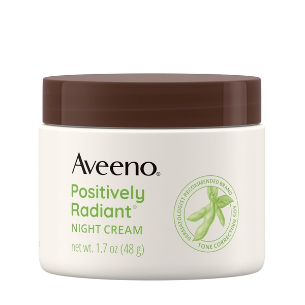Aveeno Positively Radiant Moisturizing Face & Neck Night Cream with