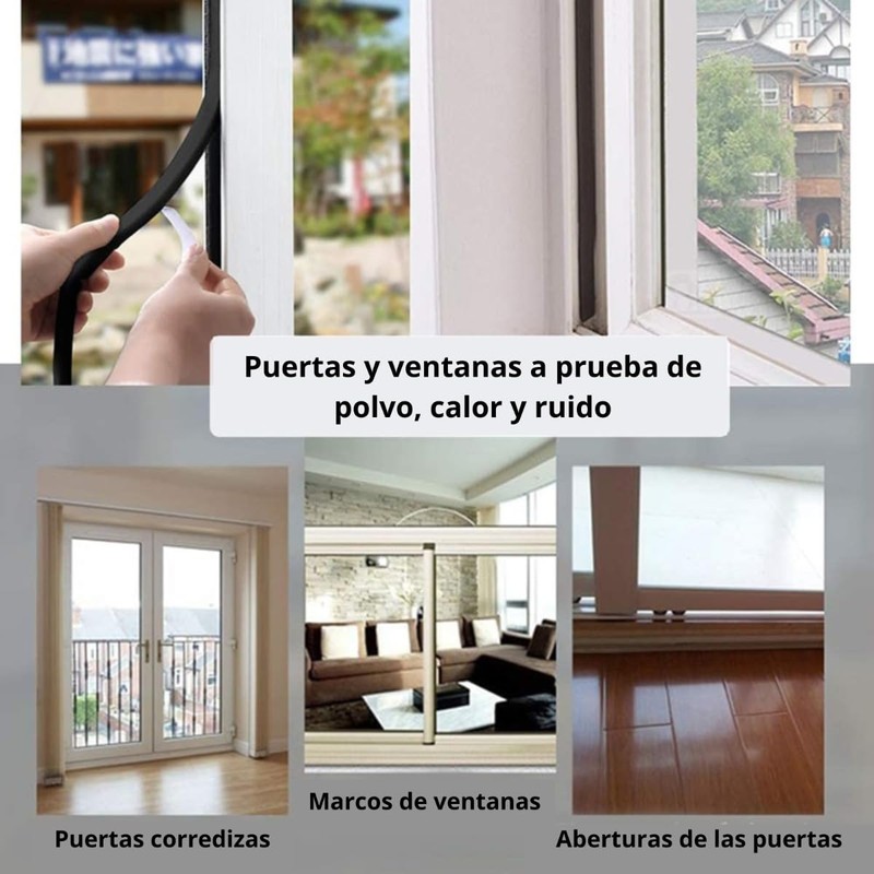 4 metros de Tira Sellado Espuma 1.5cm De Grosor para