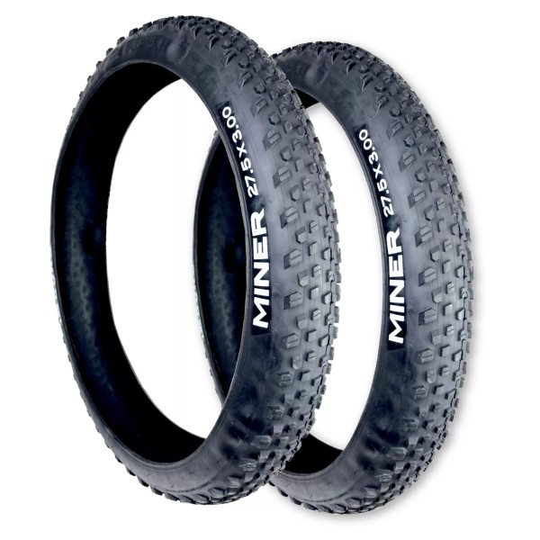 Duro Tire Two Duro Miner 27.5x3.0 Mountain Bike Tires, FB,