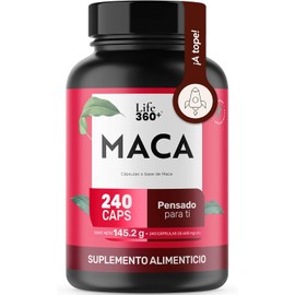 LIFE 360 Maca Blend (Maca Negra, Amarilla y Roja) 240 cápsulas1100mg