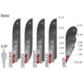 Vispronet XXSmall Feather Flag Pole Set – Swooper Flag Pole Set Includes 2 Poles, a Carrying Bag, and a Cross Base with a Weight Bag – Fits 1.3ft x 3.1ft Feather Flags (No Flag Included)