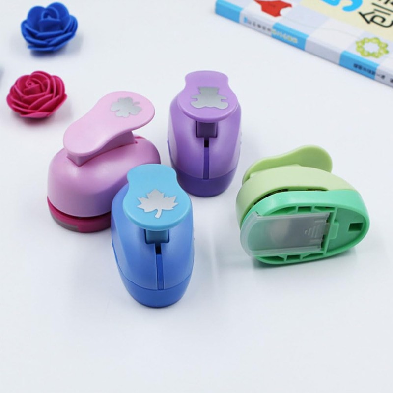 Four-Leaf Clover, Colourful Paper Shaper Punch, 10 Patterns Optional for