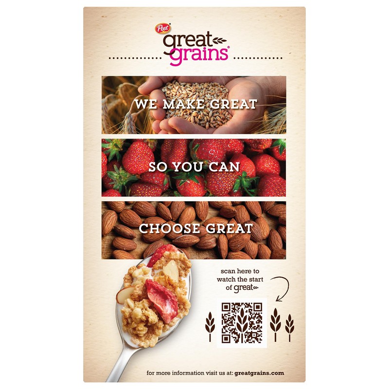 Great Grains Red Berry Almond Crunch Cereal, Strawberry Cereal with