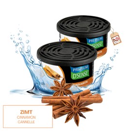 h2i Premium Cinnamon Fragrance Tin (Pack of 2) | Car Air Freshener and Fragrance Dispenser for Camping, Office & Home | 60 Days Fresh Fragrance with Volume Regulation | Fits in Drink Holder | Includes