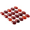 mookaitedecor 10pcs 22x30mm Natural Carnelian Crystal Cabochons for Jewellery Making