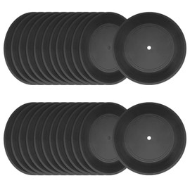 KOHAND 30 Pcs Blank Vinyl Records, 7 Inch Plain Record Decorations, Black Vinyl Records Decor for Home, Studio Room, Wall Aesthetic, Graffiti