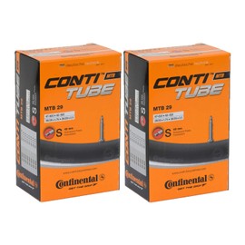 Continental 2 Piece Set of 2 Tube MTB 29" S42 Presta Type 1.7 inches (42 mm) Mountain Bike