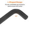 HARFINGTON Hex Key Wrench 27mm L-Shape Hexagon Metric Wrenches Chrome