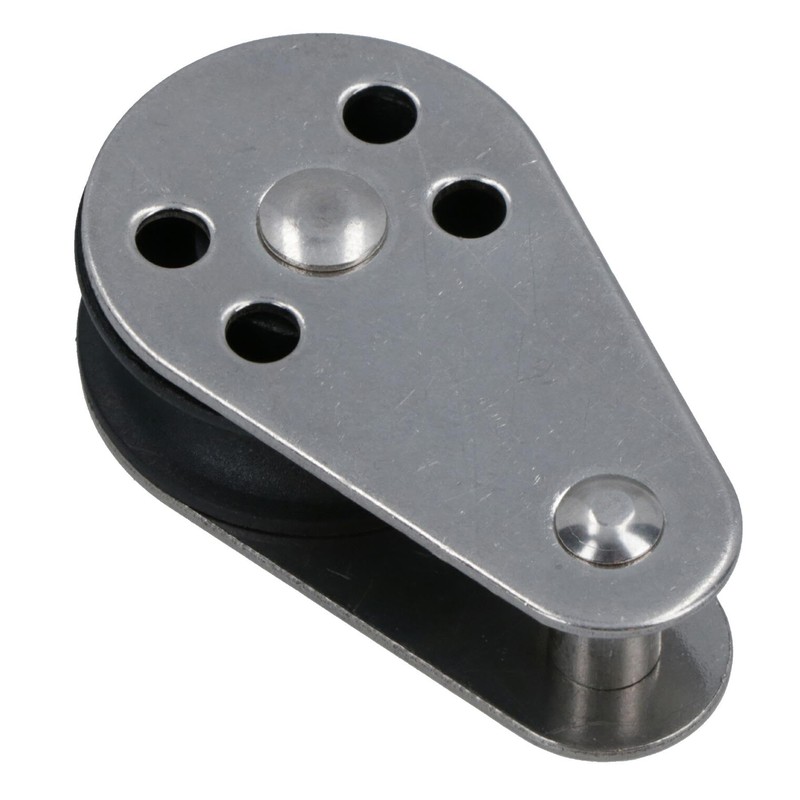 Marine Pulley Block with Fixed Pin 26mm Diameter Nylon Wheel
