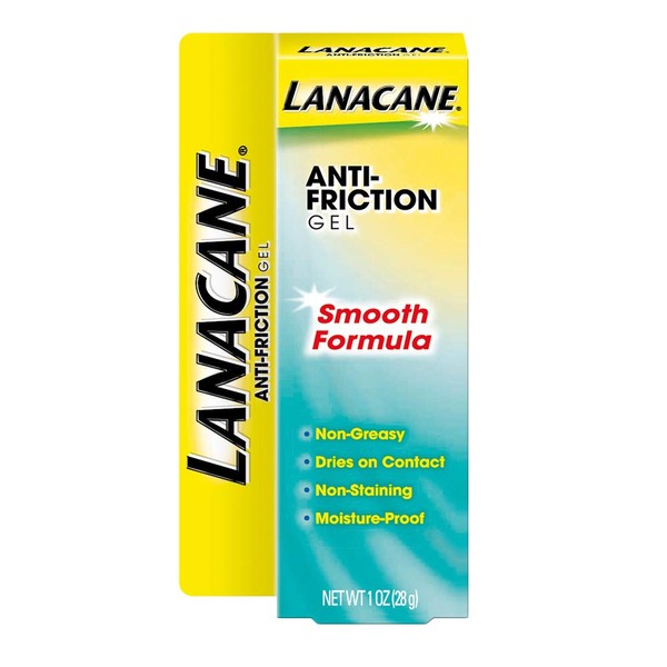 Lanacane Anti-Friction Gel, Soothing & Hypoallergenic Skin Moisturizer for All Skin Types, 1 oz.