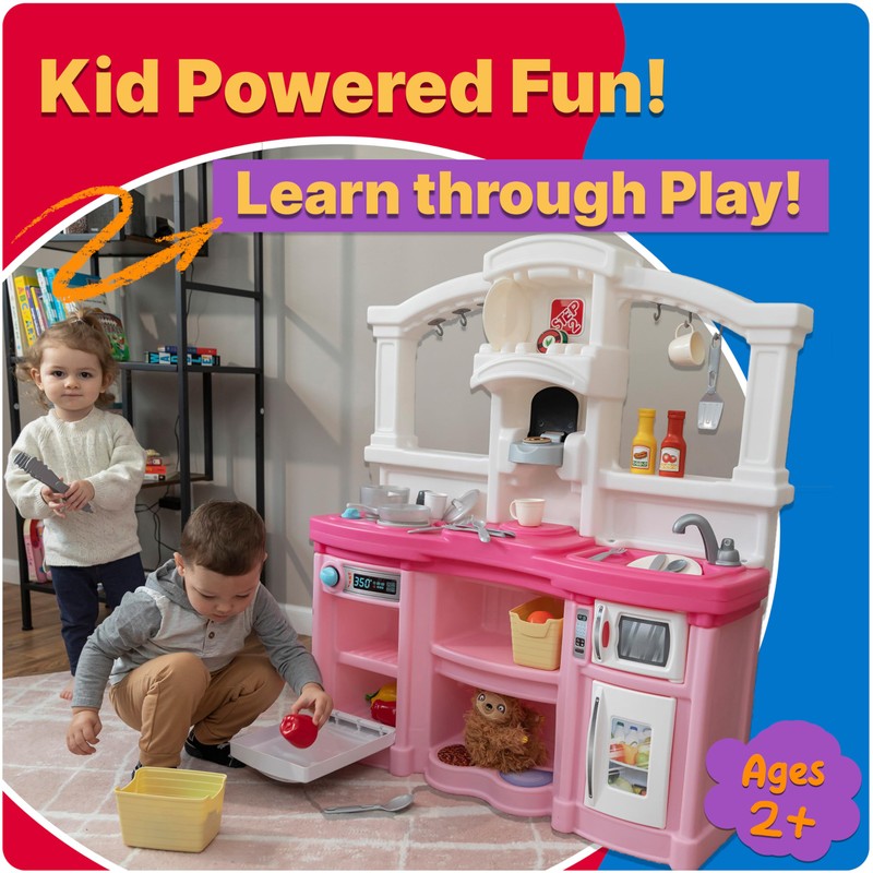 Step2 Fun with Friends Kids Kitchen Playset, Indoor/Outdoor Kitchenette, Interactive