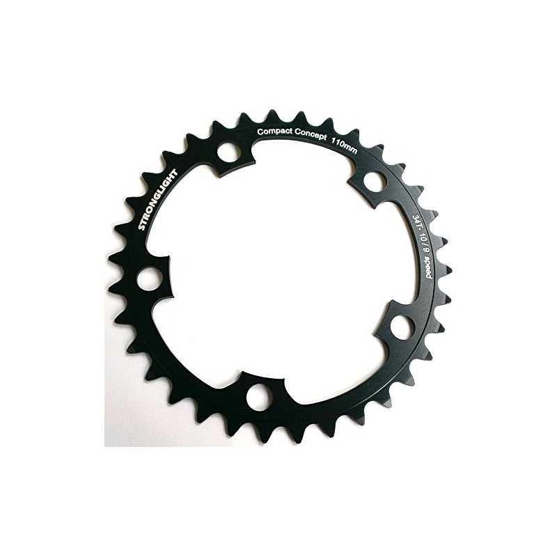 Stronglight 5-Arm/110PCD Chain Ring - Black, 42 T