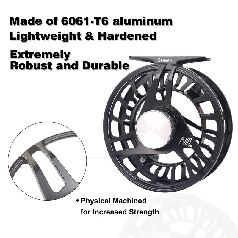 MAXIMUMCATCH Maxcatch AVID PRO Fly Fishing Reel with CNC-machined Aluminum