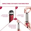Wine Saver Vacuum Pump Kit with 2 Valve Bottle Stoppers