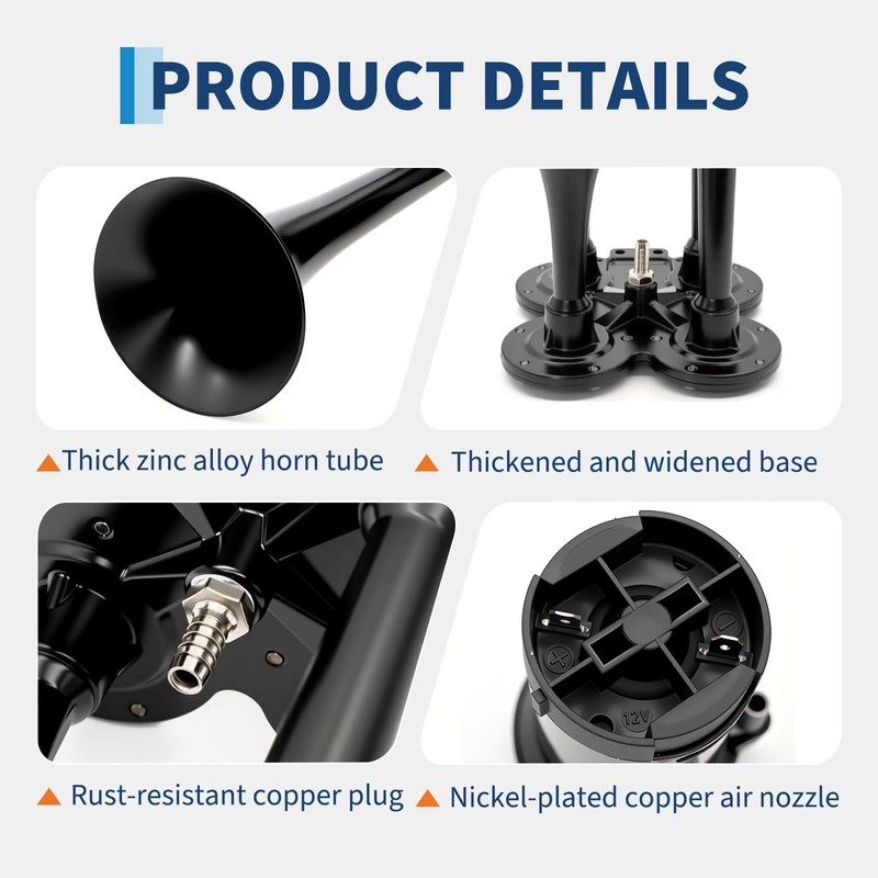 Super Loud Train Air Horn Kit for Truck - 180dB