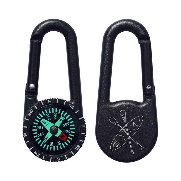 Azeeda 'Kayak & Oars' Compass Keyring (KC00036645)