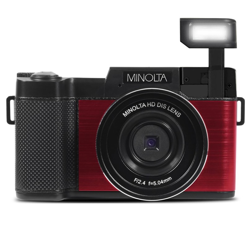 Minolta 30MP Digital Camera – 2.7K Ultra HD Video, 3-inch