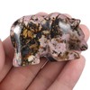 Hxswkk 3" Bear Figurine Gifts for Hand Carved, Gemstone for