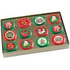 Christmas - "COOKIE TALK" Chocolate Covered Cream Filled Sandwich Cookies- 12 PC