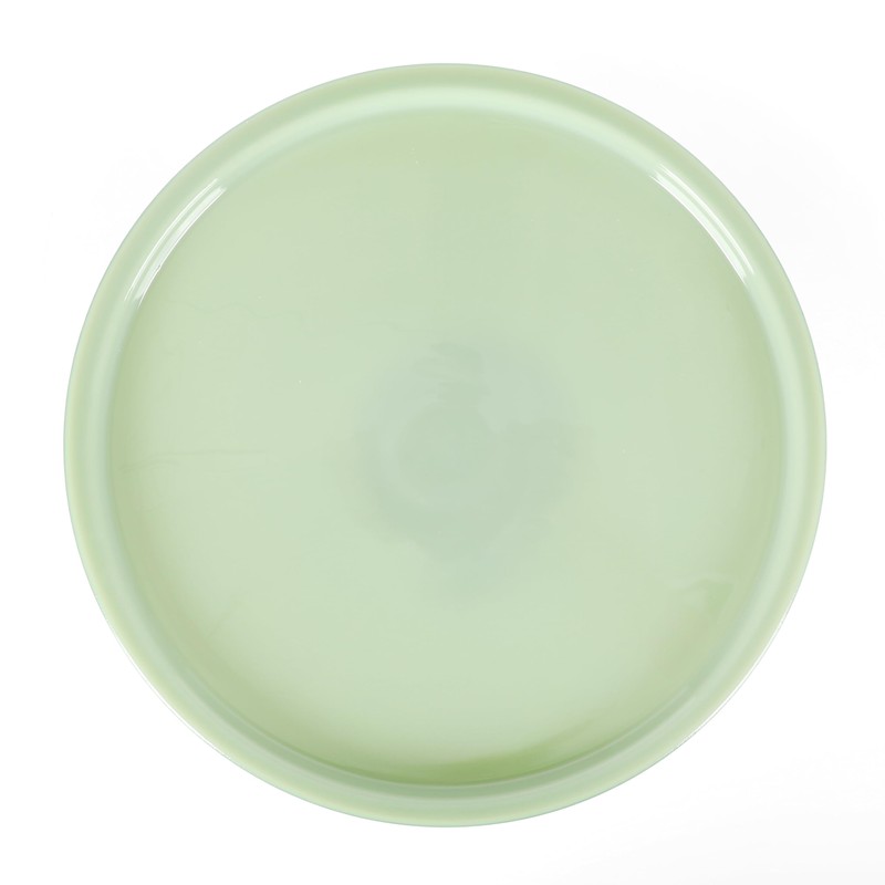 Martha Stewart Highbrook 10 Inch Jadeite Cake Stand with Glass