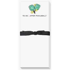 Pickleball Theme Notepad - Keep your to-do's and shopping lists organized with this great To Do After Pickleball skinny notepad.
