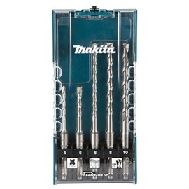 Makita E-15702 Centering Tip SDS-PLUS Hammer Drill Bit Set 5-Piece in Storage Box, Diameter 5-10 mm, Ideal for Concrete and Masonry