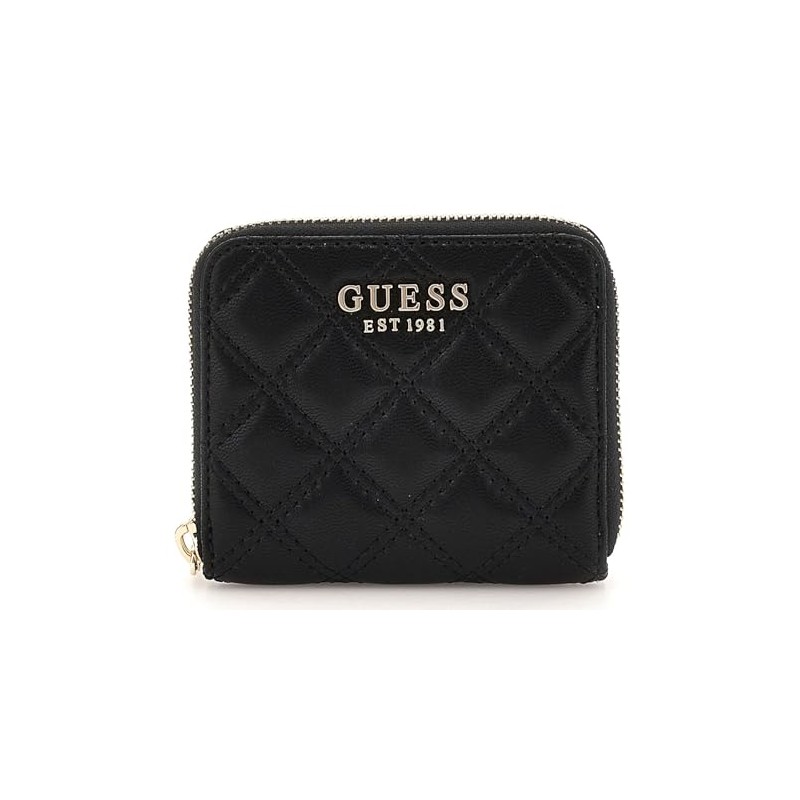 GUESS Giully Zip Around Wallet S Black, black, Classic