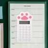 EXCEART Cartoon Calculator Cartoon Cat Paw Print Digital Calculator with