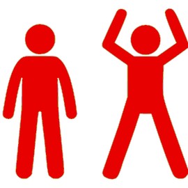 LiteMark Sensory Path Durable Vinyl -Blue Jumping Jack 2 Pairs - Mix and Match with Our Other Shapes and Phrases to Create Great Activities for Children in The Classroom, Daycare or playroom