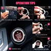 OUZORP Car Cup Coasters Rose RED 2 Pack with Push