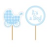 Creative Converting It's a Boy Double Sided Cupcake Toppers-12 Pcs,