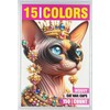 WQGVY 15 Colors / 150 pcs Cat Nail Caps |